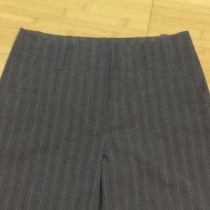 Gray pinstripe dress pants